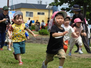 運動会での様子～年少組～